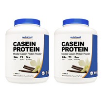 뉴트리코스트 카제인 프로틴 바닐라 맛, 2268g, 2개