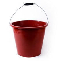 고무다라이 고무 바케스 손잡이 양동이 농사 검정 PVC 깨짐방지 조개통 물통 빨강, 1개, 03. 말랑바케스