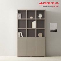 라자가구 위드 플러시 1200폭 5단 책장 도어형 jy246, 그레이