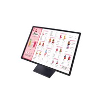 전자메뉴판 디지털액자 디스플레이 스탠드 음식점, 노블 화이트 실버 표면/수평 막대 23x32