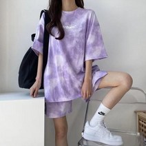 홈웨어 트레이닝복 여성 세트 반팔 반바지 8595xa