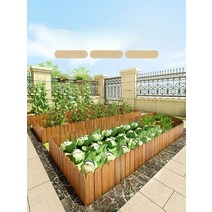 울타리 가림막 휀스 나무 말뚝 정원 꾸미기 주택 울타리 가림막, W