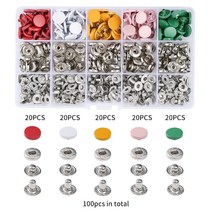 똑딱이 만능 802 단추 펀칭기 펀치기 가죽 스냅 패스너 키트 125mm 금속 단추 프레스 스터드 펜치 포함 의, 07 A08-0106S