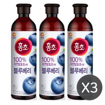 청정원 홍초 블루베리 디저트 식초 음료 900mlx3개, 청정원 홍초 블루베리 디저트 식, 3개, 900ml