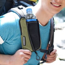 배낭에메는 등산용 휴대폰가방 겸 물병 파우치 보틀백, 카키
