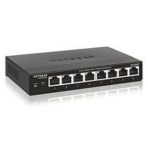 NETGEAR GS308T 관리형 스위치 8포트 기가비트 이더넷 LAN 스위치 스마트(네트워크 스위치 관리형 WebGUI VLAN IGMP 스누핑 QoS 팬리스 견고한 금속 하우징) -13690, 10 포트 관리