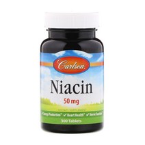 칼슨랩스 니아신 50mg 타블렛, 300개입, 1개