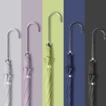 [1 1] 튼튼한 16살대 파스텔 6가지 컬러 예쁜 장우산 골프우산