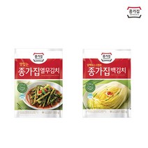 종가집 열무김치500gx2+백김치500g, 단품