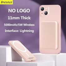 휴대용 자기 무선 보조베터리 휴대 전화 충전기 외부 보조 배터리 팩 휴대 전화 충전기 아이폰 14 13 12 프로 맥스, CHINA, 5000Pink