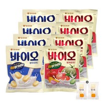 오리온 바이오캔디(99g) 생우유 4봉+생과즙 4봉(+밀크츄 2개포함), 1set