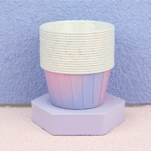 투명 컵케이크 포장 상자 컵 리본 다양한 옵션 휴대용 2구 6구 높은 머핀, 그라데이션 롤업컵 100개