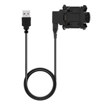 Garmin 하강 MK1 용 데이터 스탠드 USB 충전 케이블 브래킷 전원 충전기 어댑터, 검은색