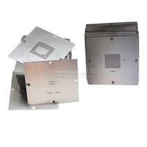 BGA reballing 스텐실 DDR 메모리 IC station 14 pcs kit 용 직접 가열 솔더 볼 스틸 템플릿, 01 VGA 12pcs