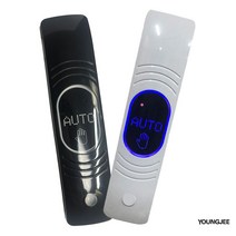 영지산업 비접촉 자동문 버튼 근접센서 도어 YJ-80, 블랙