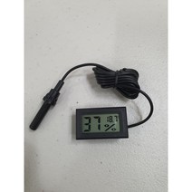 디지털 온습도계 편리한 습도계 온도계 센서외장형 배터리포함 블랙 화이트
