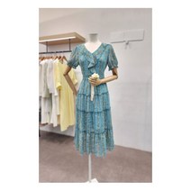 [샤틴] [W몰 ] 브이넥 프릴티어드원피스s212N630