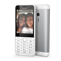 언락폰 노키아 230 GSM 2.8 인치 듀얼 SIM 및 단일 카드 2MP QWERTY 영어 키보드 중고 휴대 전화, 02 Simple set, 01 WHITE