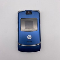 Motorola-레이저 V3 리퍼브 제품 오리지널 잠금 해제 2.2 인치 GSM 850 / 900 1800 1900 미니 USB 고품질 SIM, simple set, 파란