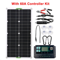 태양 전지판 아파트 태양열 400w 전지 패널 키트 자동차 요트 rv 배터리 충전기에, 60a 컨트롤러 포함