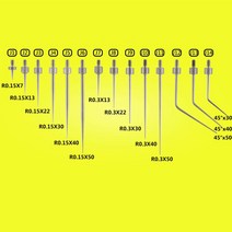다이얼 게이지다이얼 게이지 프로브 표시기용 접촉 포인트 팁 M2.5 측정 바늘 스타일러스 건 49 개, 01 49pcs