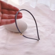 더피오니 심플 골드 토끼 장식 베이직 기본 가벼운 얇은 머리띠 헤어밴드