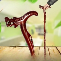 명아주지팡이 나무 장수 명아주 보조기 할아버지 지팡이, D. 뿌리조각블랙