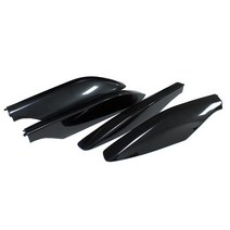 자동차 차량용 자전거 거치대 케리어 캐리어 렉서스 GX470 용 블랙 ABS 루프 바 레일 엔드 보호 커버 셸 교, 한개옵션0