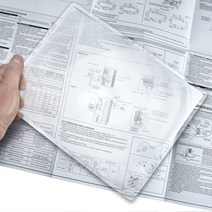 프레넬렌즈로 선명하고 내구성 좋은 A4 풀사이즈 휴대용돋보기, 풀사이즈 카드형돋보기