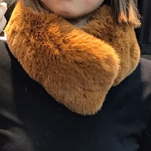 여성 밍크촉감 페이크퍼목도리 자석머플러 8컬러
