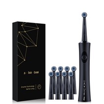 사회초년생선물 전동칫솔 여행휴대칫솔 구강건강 초음파zs 청소 치아 회전 성인 스마트 타이머 브러시 부드러운 강모 유도 교체 8 헤드, A4E101-2