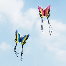페러글라이딩 장비 체험 가격문자열 꼬리가있는 를위한 인치 나비 연 야외 장난감 스포츠, 푸른