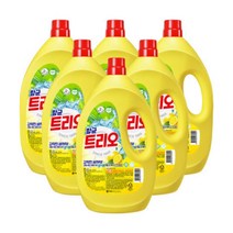 애경 주방세제 트리오 항균 14kg/2kg 6개/3kg 4개/4.2kg 4개 용량선택, 2kg 6개