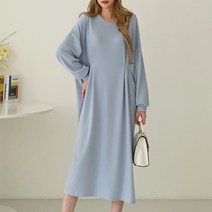 시크루즈 카팰 핀턱 주름 롱 원피스_BDOE888