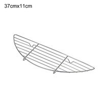 Multi-function Camping Tools Stainless Steel Portable Baking Net Barbecue Rack Barbecue Grill BBQ Pl, 02 37cmx11cm