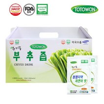 강원식품 유기농 부추즙 100mL 30포, 60포
