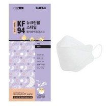 뉴크린웰 스타일 황사마스크 소형 KF94 화이트, 1개입, 40개