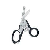 LEATHERMAN LEADERMAN 스트랩 커터 유리 브레이커 랩터 구조 비상용 가위 유틸리티 홀스터 블랙, Black with Utility Holster LEA