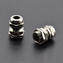 10pcs 케이블그랜드 스테인레스 스틸 PG7 3.0-6.5mm 방수 커넥터 케이블 글 랜드 2 개입, 한개옵션0