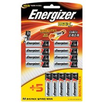 에너자이저 건전지 1.5V AA 13알 배터리, 1