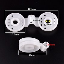 메탈리스 메쉬휀스 디자인휀스 철망펜스 펜스울타리 1 100pcs 화이트블랙 양산 그물 클립 온실 필름 태양 차양 그물 클램프 야외 텐트 후크 확장 설치 집게, 하얀, 1 조각