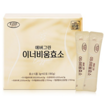 에버그린 이너비움효소 3g x 60포비움효소 강력한탄수화물 단백질 지방 분해효소 2023.12.1, 180g, 1개
