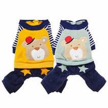 베어 올인원 애견 자켓 민트 애견올인원 시추 강아지의류 치와와 닥스훈트, S