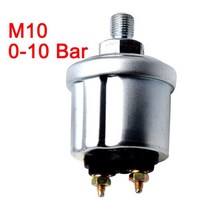 유면계 유량계 HD 0 ~ 10 바 오일 압력 센서 10mm 측정 범위 맞는 자동차 보트 오일 압력 게이지 송신기 M1, 01 M10 10BAR