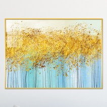 아트블루 풍수 인테리어 황금 나무 숲 추상화 그림 액자, 1번 추상화나무[숲] E