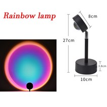 거실 스탠드조명 장스탠드 조명 플로어스탠드 이탈리아 디자인 프로젝터 분위기 램프 led 밤 usb projection180도 회전 일몰 빛 홈 웨딩 장식, 1 램프 16색, 검은색
