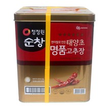 청정원 태양초 명품 고추장, 1개, 14kg
