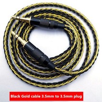 비디오 영상 케이블 RCA 연장선 변환 방송 전선 잭 3.5 오디오 3.5mm 스피커 라인 Aux 전화 자동차 헤드폰 앰프 DAP DA, Black Gold 3.5 to3.5_1.0m