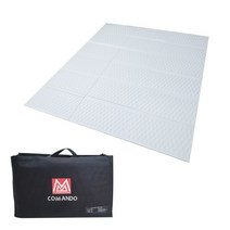 코만도 3단 특대형 프리미엄 와플 캠핑매트 + 전용 가방 세트, 민트