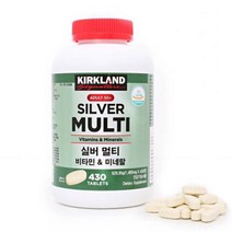 커클랜드 KIRKLAND 실버 멀티비타민 1465mg x 430정 [정품], 단품